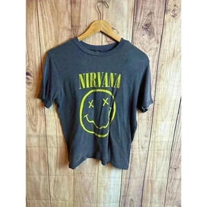 Nirvana Long Gone 2019 Tshirt Washed Out Gray Size XS
